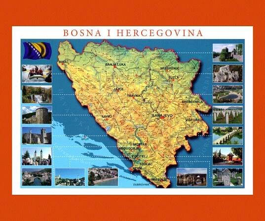 Maps of Bosnia and Herzegovina | Collection of maps of Bosnia and Herzegovina | Europe | Mapsland | Maps of the World