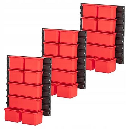 QBRICK SYSTEM PRO Organizer 300 Sada zásobníků na šroubky nářadí x3