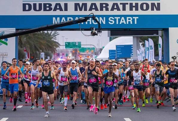 Dubai Marathon in Dubai, United Arab Emirates