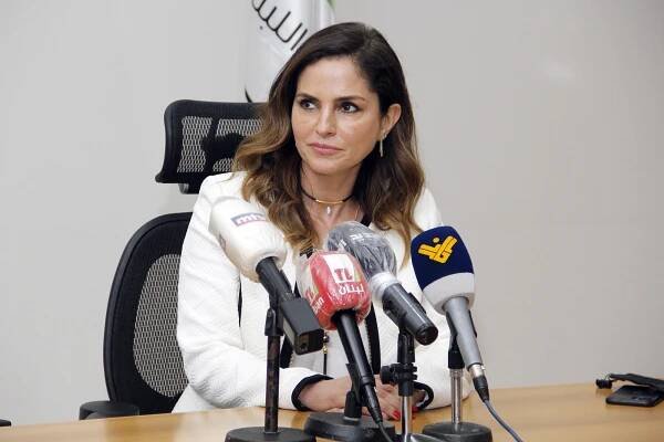 Lebanon's Information Minister Manal Abdel