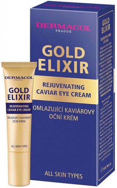 Dermacol Gold Elixir Omlazující kaviárový oční krém 15 ml