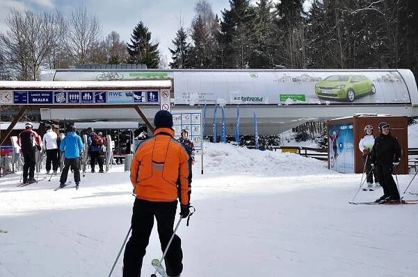 Seilbahn Fahrt Lanová dráha Liberec, Skalka Ski Jested