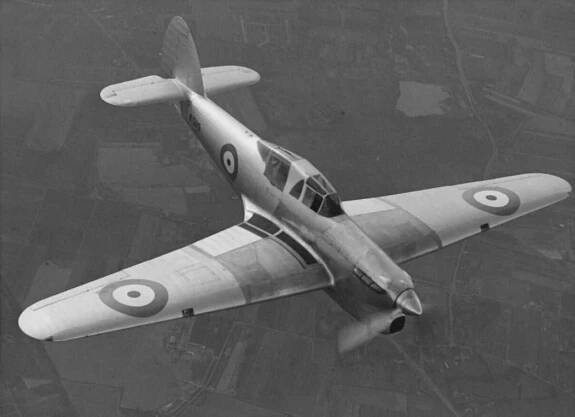 Hawker Henley target tug and dive-bomber.