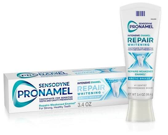 Sensodyne Pronamel Intensive Enamel Repair Toothpaste for Sensitive Teeth and Cavity Protection, Arctic Breeze, 3.4 oz