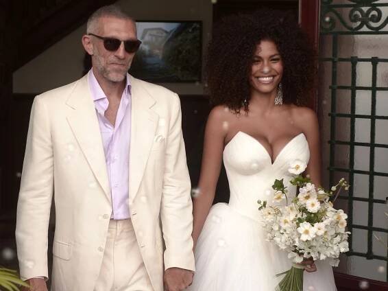 Model Tina Kunakey and Actor Vincent Cassel Are Married in France
