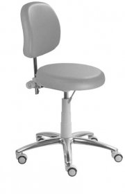LZ 55 G - N židle laboratorní, výška sezení 47-60 cm, SILVERTEX - koženka šedá 30514