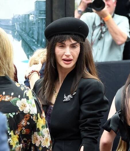 Aimee Osbourne at Ozzy Osbourne's funeral procession