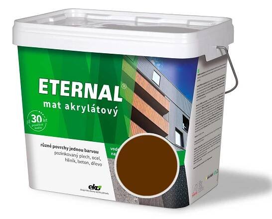 ETERNAL mat akrylátový Barevný email hnědý; matný; 10 kg