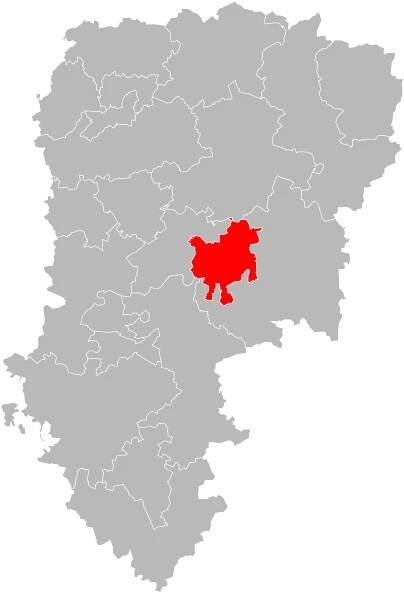Kanton na mapě departementu Aisne