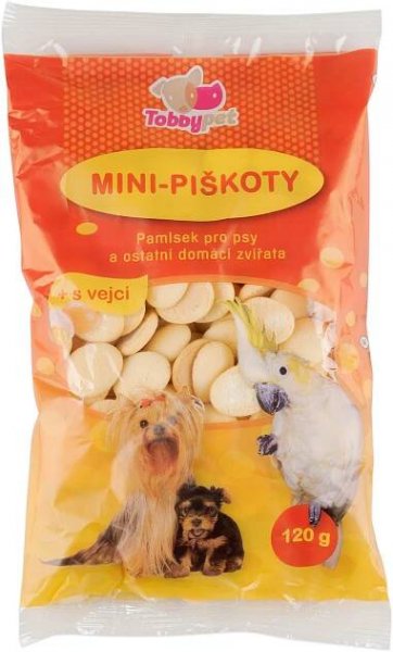 TOBBY MINI piškoty pro psy 120 g 26 Kč
