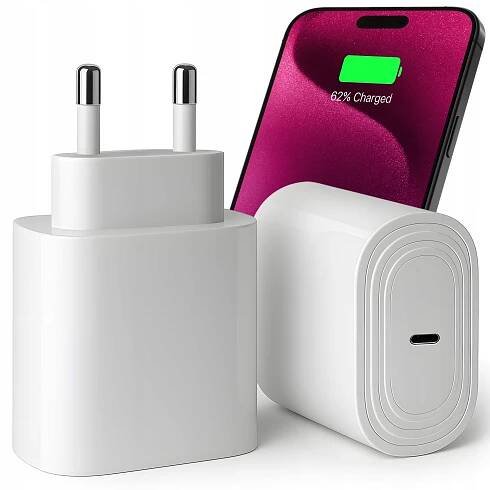 RYCHLÁ SÍŤOVÁ NABÍJEČKA PRO TELEFON APPLE IPHONE USB-C NAPÁJECÍ ADAPTÉR 20W