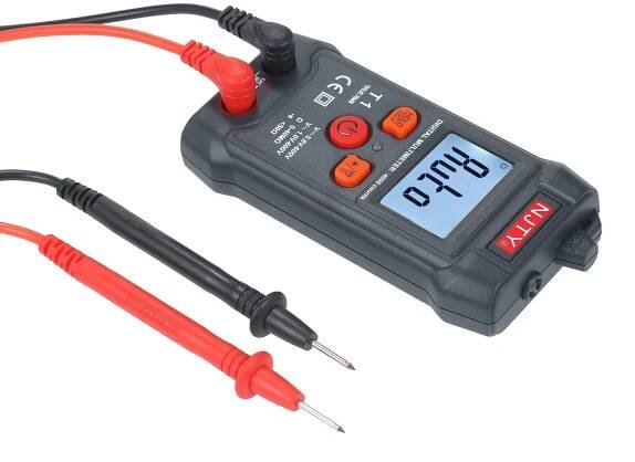Digitální multimetr LCD NJTY velikosti Palm Automatický rozsah NCV 4000 počítá True RMS Smart Universal Tester