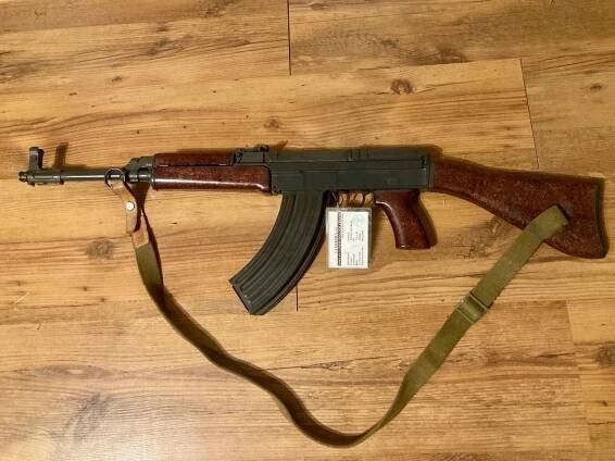 Samopal vz. 58 s kartou o znehodnocení