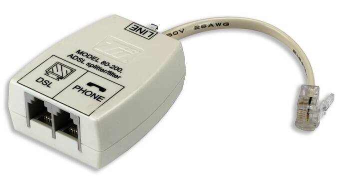 80-200 Indoor DSL Filter With Data Port