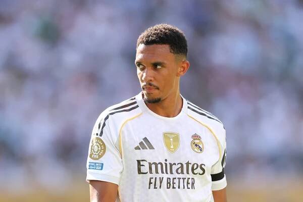 Trent Alexander-Arnold of Real Madrid C.F. at a soccer match.