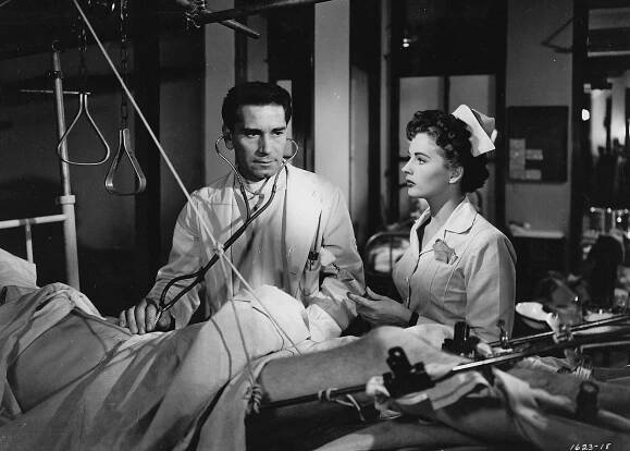 The Sleeping City - Z filmu - Richard Conte, Coleen Gray