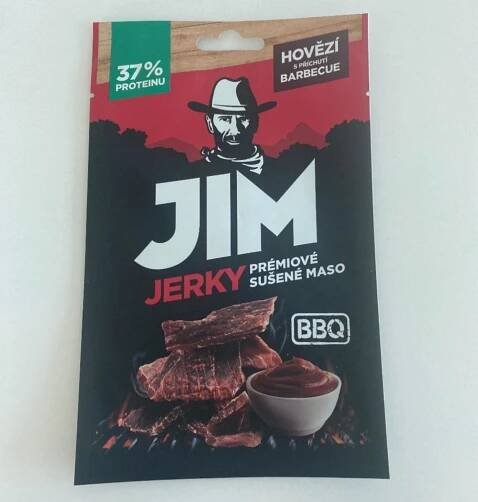Hovězí sušené maso s příchutí Barbecue Jim Jerky