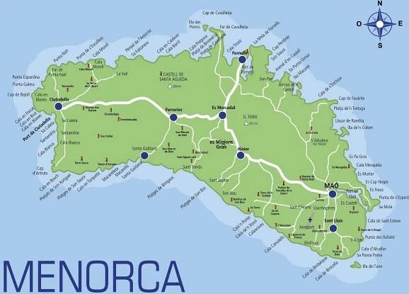 Ostrov Menorca: Mapa – Kde leží Menorka na mapě?