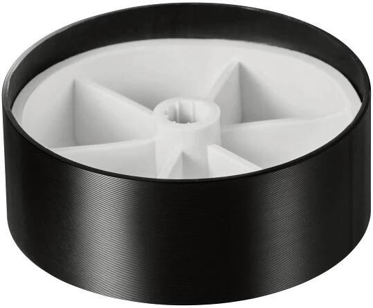 TRU COMPONENTS TC-11696532 otočný knoflík s označením černá (Ø x v) 48 mm x 19 mm hliník, plast 1 ks : Půhy.cz