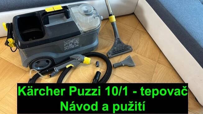 Tepovač Kärcher Puzzi 10/1, návod a použití. Jak vyčistit sedačku, koberec. #Kärcher #puzzi #tepovač