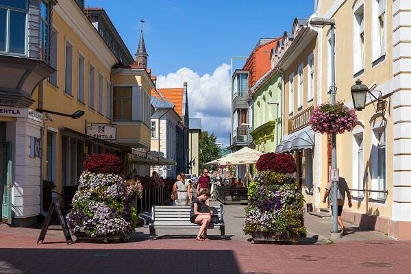 Old town in Parnu, Estonia