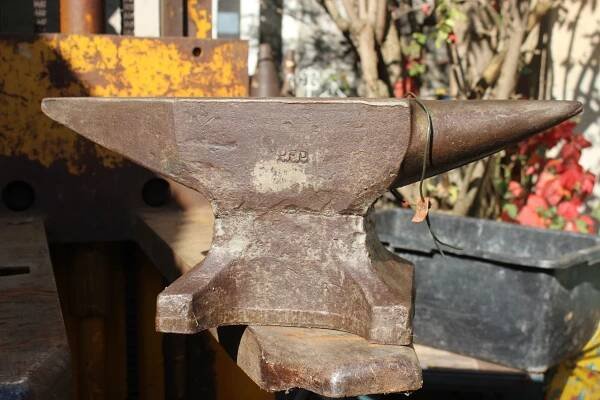 2 part sold 2018 - blacksmith anvils paradise by Emerald Koch