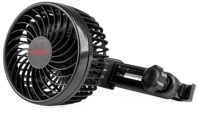 Amio 03007 - Ventilátor do auta pro opěrku hlavy 4,5" 12V