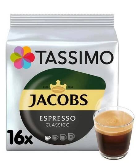 Kávové Kapsle Tassimo Jacobs Espresso - 16ks 118,4g - GastroKlub.cz