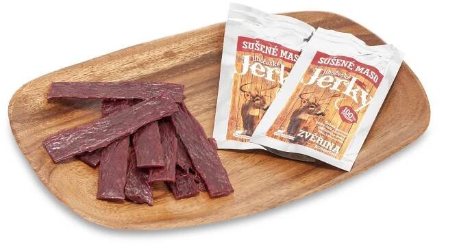 Jihočeské Jerky zvěřina s pepřem - Regionální potravina 