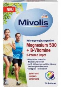 Mivolis tablety Magnesium 500+ vitamíny B 45 g