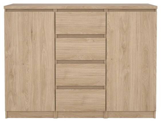 Komoda v dekoru dubu v přírodní barvě 121x91x50 cm Naia – Tvilum