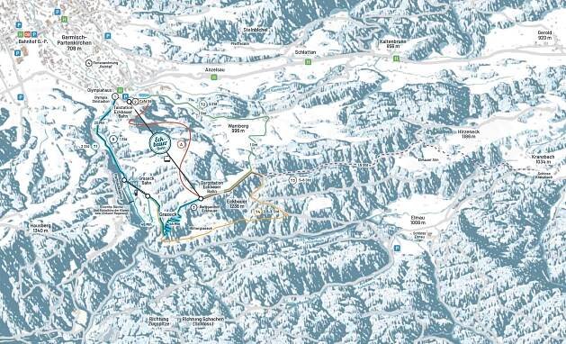 Trail map Eckbauer – Garmisch-Partenkirchen
