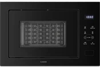 Mikrovlnná trouba Klarstein Velaire 850W 38,5cm vestavná mikrovlnná trouba s grilem černá (10047553)
