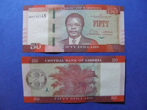 50 Dollars 2017 Liberia - P34b - UNC - /Y246/
