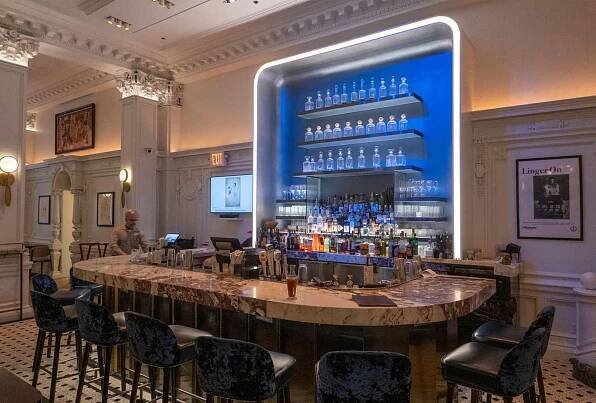 The Blue Bar at The Algonquin Hotel in New York City