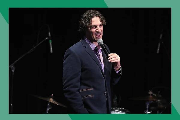 Comedian Gary Gulman cracks wise onstage.