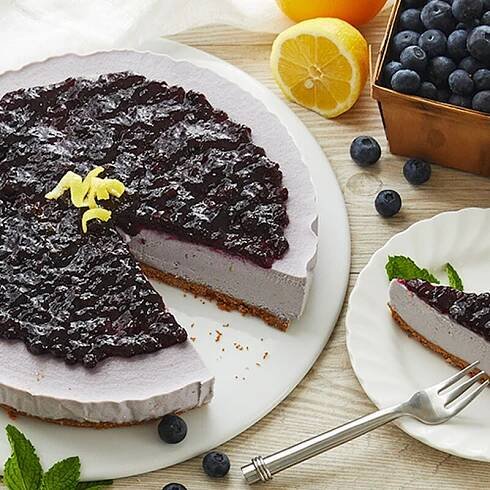 Vegan Blueberry Cheesecake