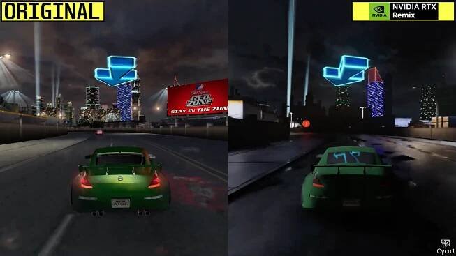 Podívejte se, jak RTX Remix vylepšilo NFS: Underground 2