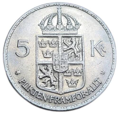 Švédsko 5 korun 1972 - Král Gustav VI. Adolf (1950 - 1973) - Numismatika