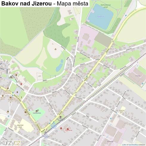 Bakov nad Jizerou - mapy | Kurzy.cz