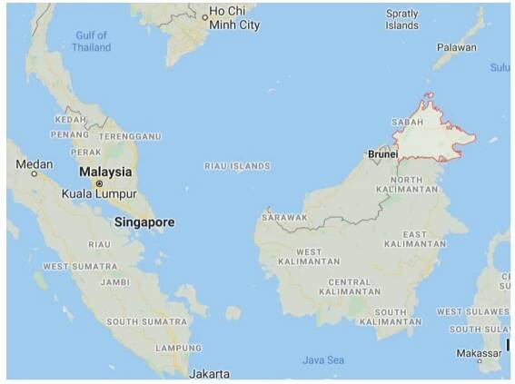 Map 1: Sabah, Malaysia (Source: Google 2020a)  identities. 