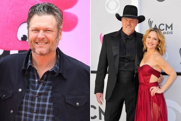Blake Shelton, Trace Adkins and Victoria Pratt