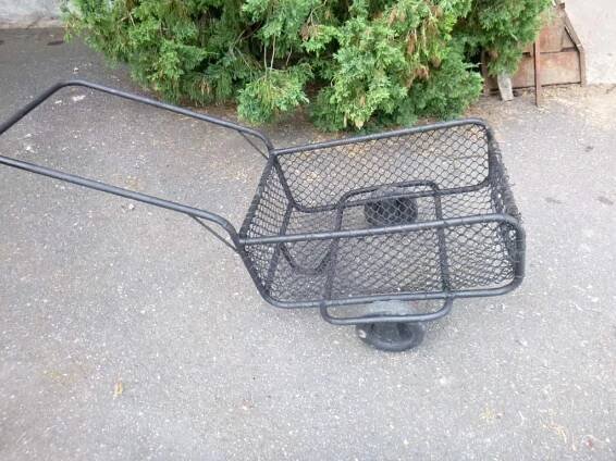 RUČNÍ VOZÍK DVOUKOLÁK KÁRA * STARÉ NÁŘADÍ NA PRÁCI I NA LEGRACI *