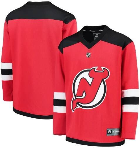 Youth New Jersey Devils Fanatics Red Home Replica Blank Jersey