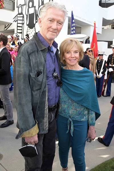 Patrick Duffy and Linda Purl attend a press conference for the 90th Anniversary Hollywood Christmas Parade on November 21, 2022 in Hollywood, California. 
