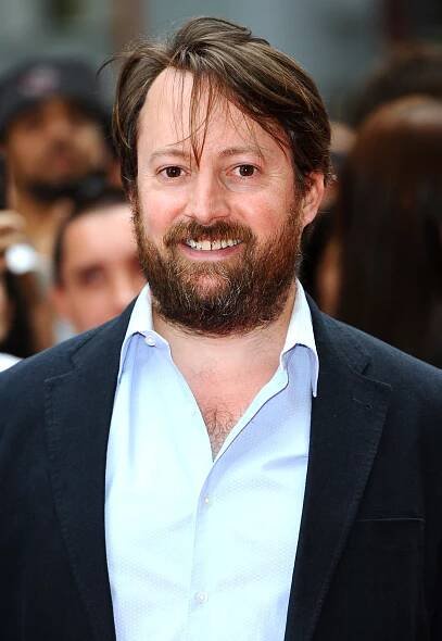 David Mitchell on the red carpet for the premiere of Now
