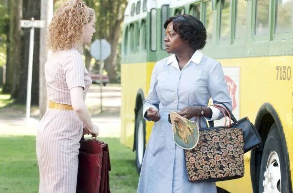 THE HELP, from left: Emma Stone, Viola Davis