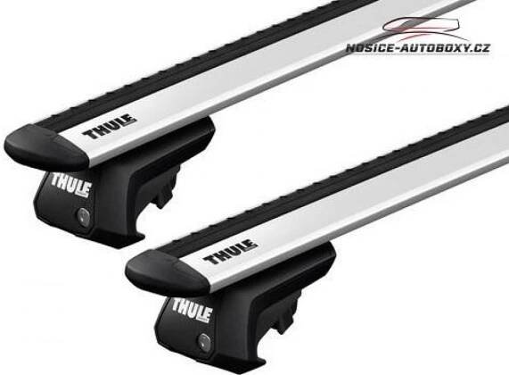 Příčníky Thule Volkswagen Sharan II 2010-2023 s podélníky, Evo WingBar stříbrné | nosice-autoboxy.cz