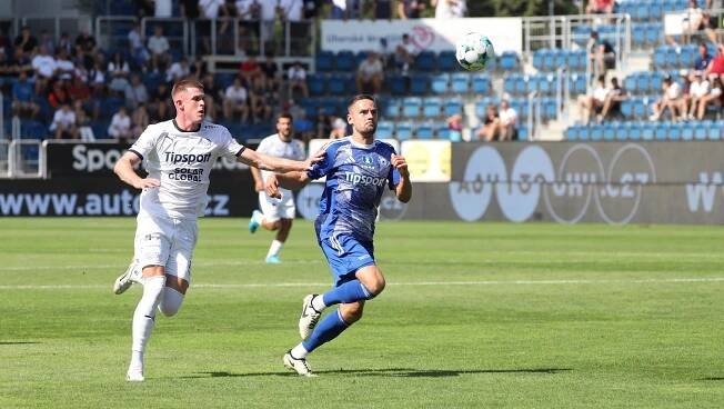 Trenéru Kameníkovi premiéra zhořkla. Slovácko podlehlo Sigmě, rozhodl Vašulín