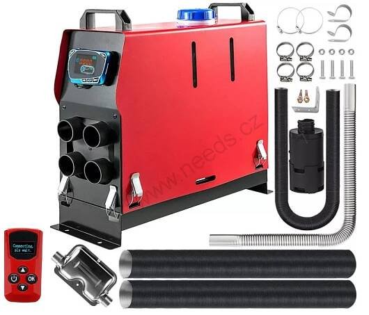 XL-AIRD V18 Nezávislé topení 8kW - přenosné, modrý LCD ovladač, 4 výduchy